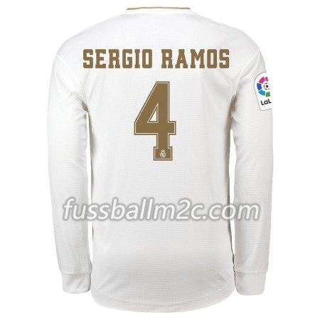 Fußballtrikots Real Madrid Sergio Ramos 4 Heim Trikotsatz 2019-2020 Langarm Fußballtrikots Real Madrid Sergio Ramos 4 Heim Trikotsatz 2019-2020 Langarm